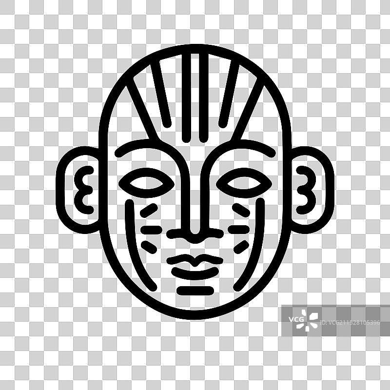 剧院图标或现代线条符号线条艺术图片素材