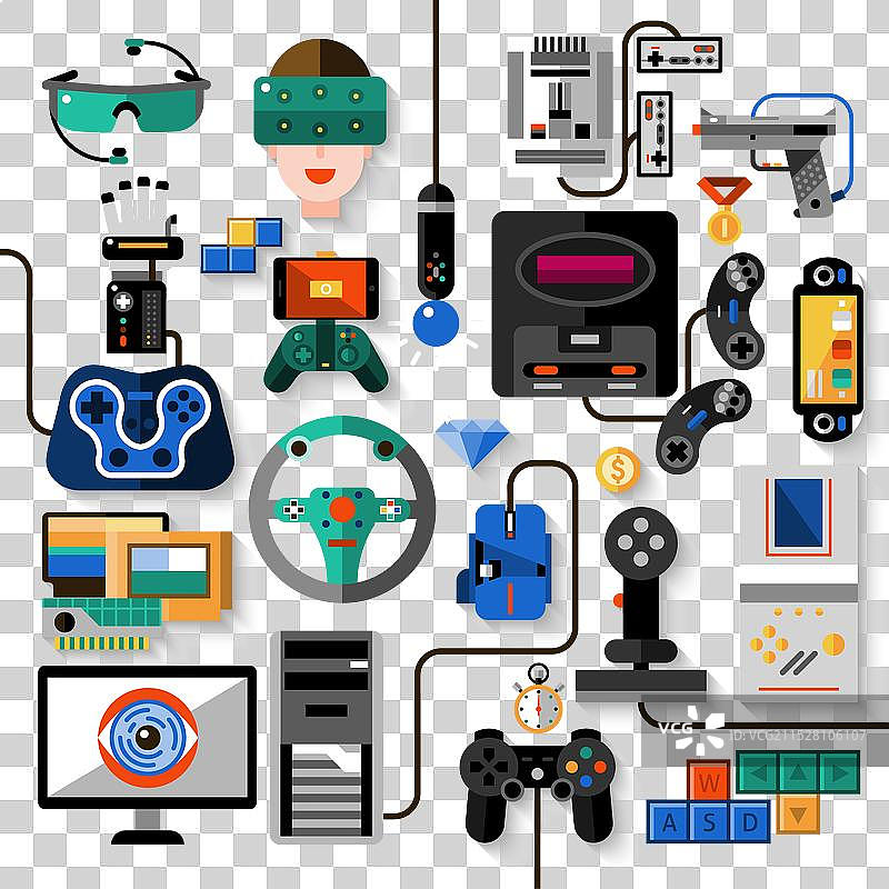 游戏设备套装图片素材