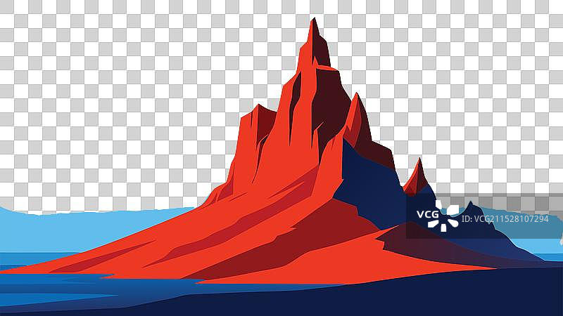 冰岛的红色岩石展示了它们的独特性图片素材