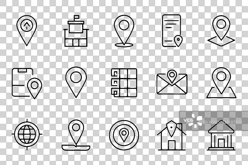 地图标记地址点概念相关图片素材