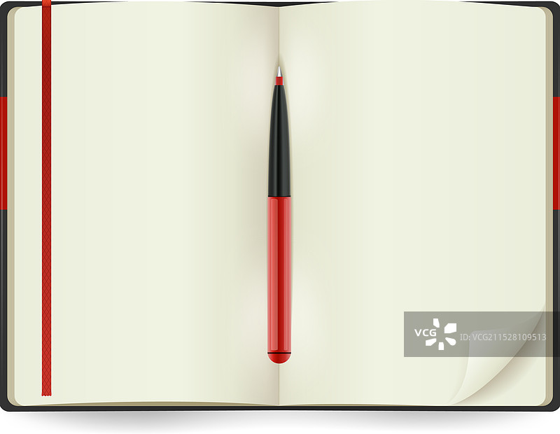 打开真实的记事本图片素材