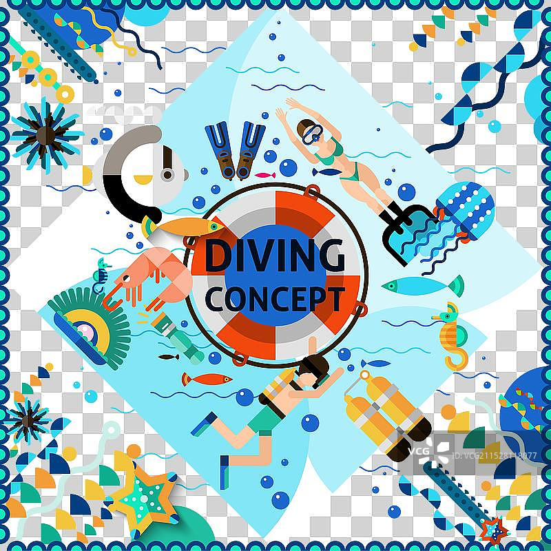 潜水概念图片素材