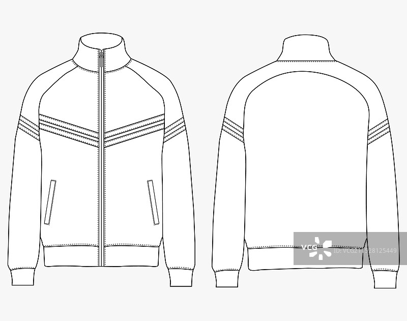 运动跑道运动服夹克卫衣图片素材