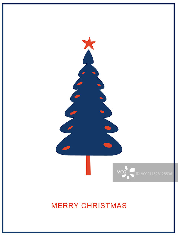 圣诞贺卡与一个图片素材