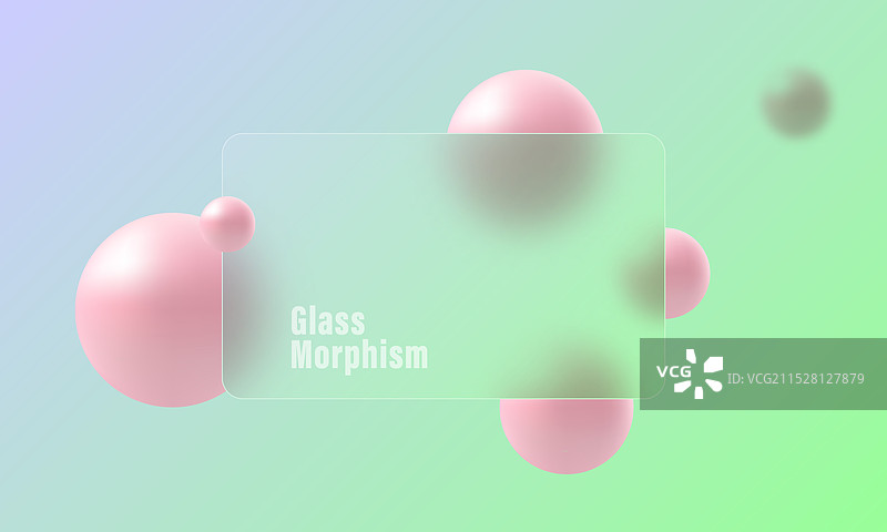 透明的横向展示屏幕与图片素材