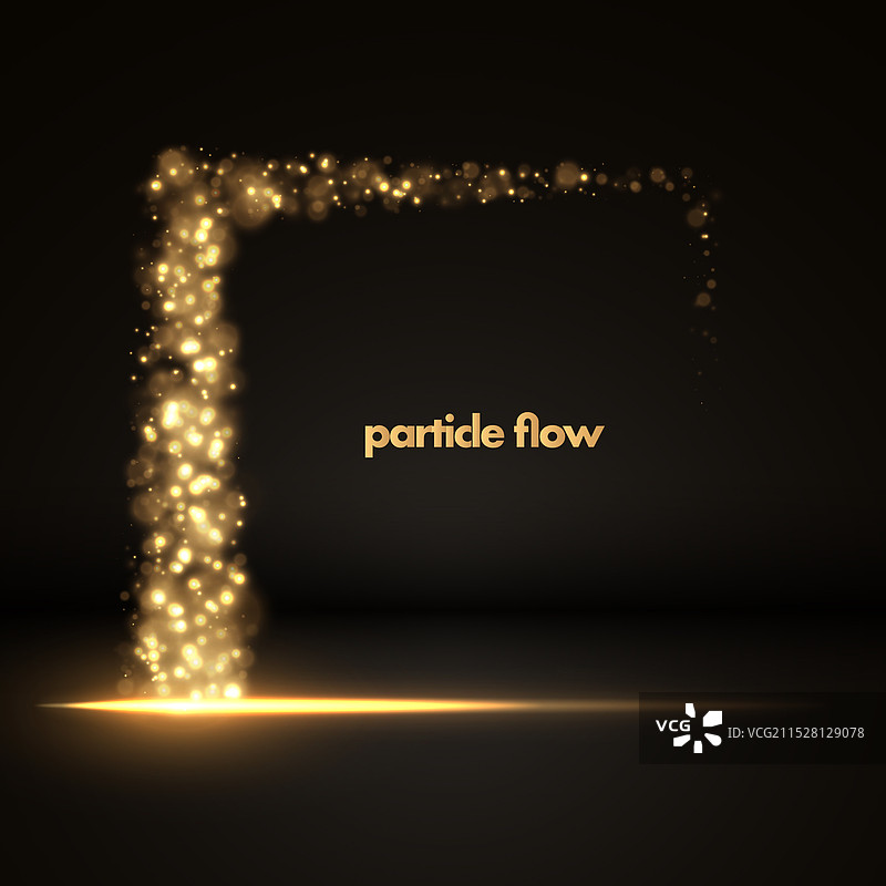 金色闪闪的星尘灯光图片素材