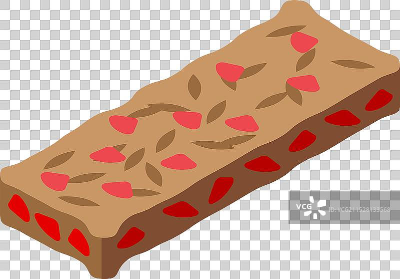 美味的水果巧克力蛋白棒图片素材