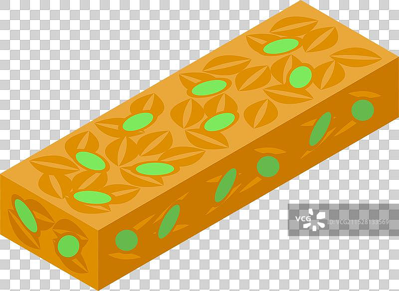 开心果哈瓦甜点棒，上面装饰着坚果图片素材