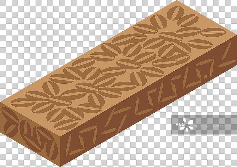 咖啡味蛋白棒放在白色背景上图片素材