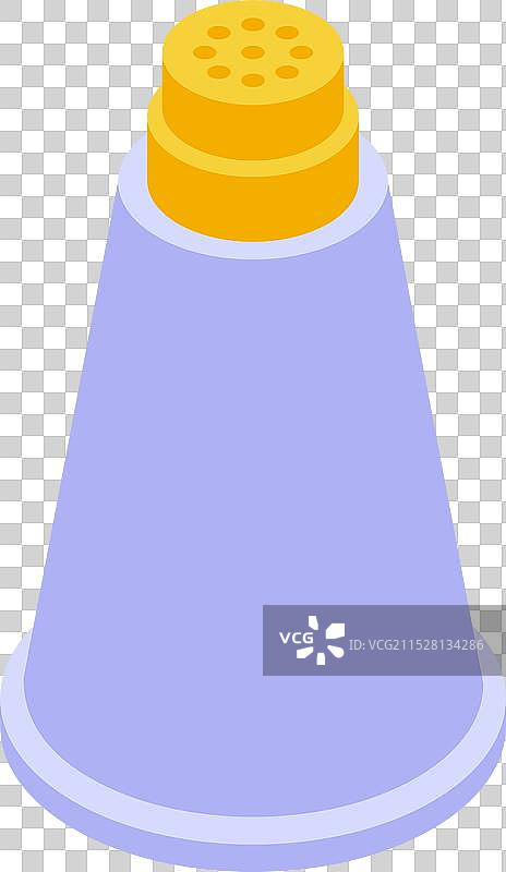 桌子上放着一个带孔的盐 shaker。图片素材