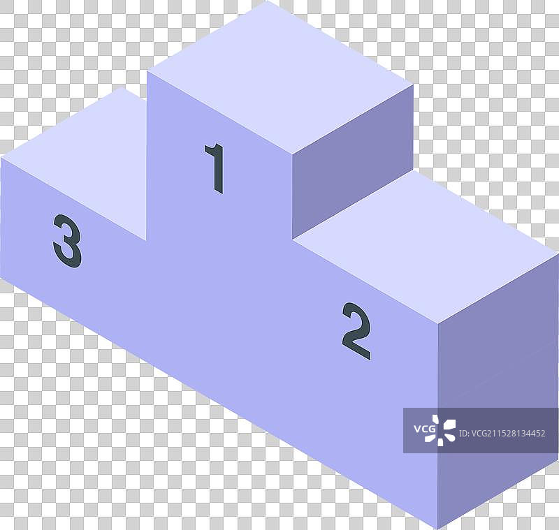 空荡荡的领奖台在等待获胜者。图片素材