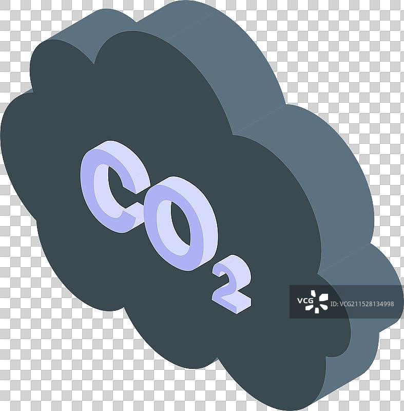 黑云向大气中释放二氧化碳排放图片素材