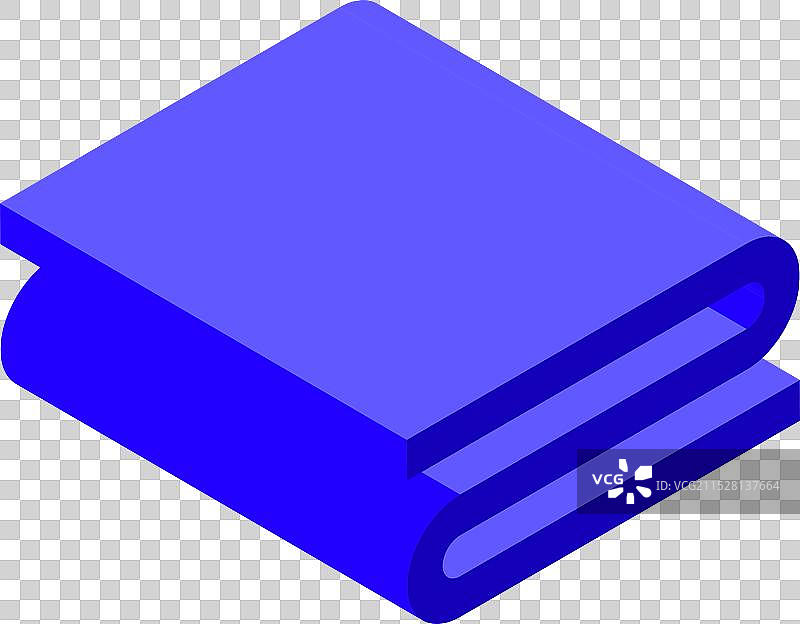 折叠的蓝色织物，代表纺织品图片素材