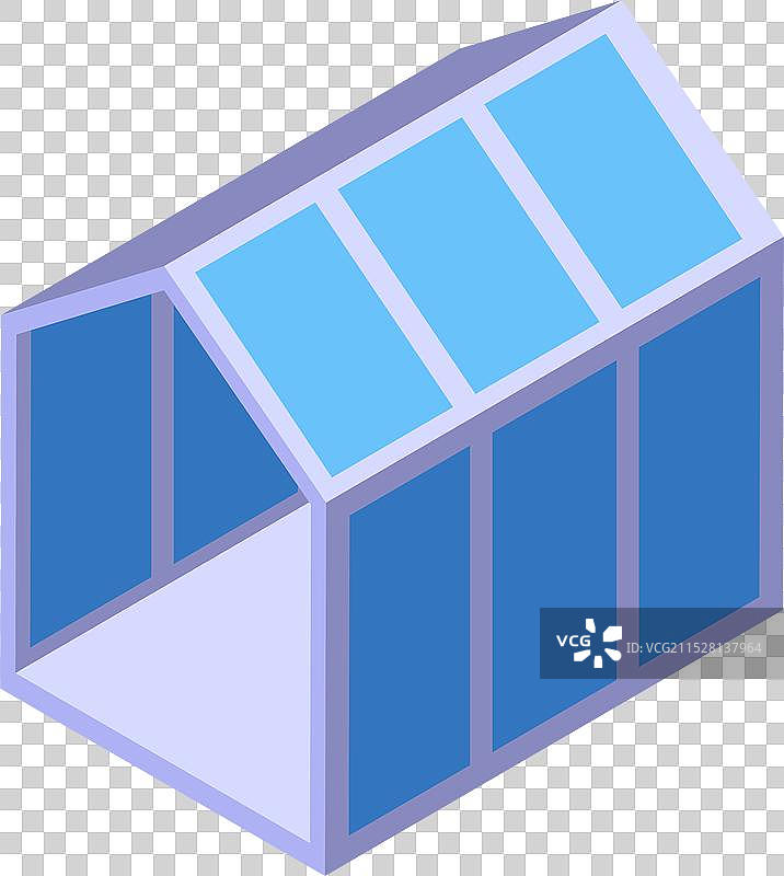 现代空旷的温室，配有玻璃墙和屋顶图片素材