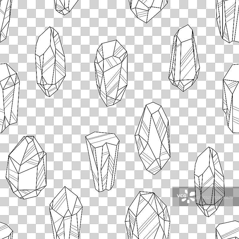 水晶或矿石珠宝的图案图片素材