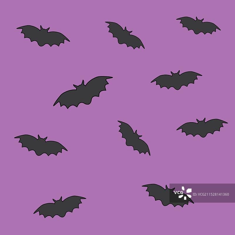 万圣节蝙蝠无缝图案图片素材