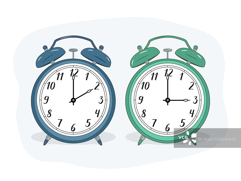 春季将时钟调整为夏令时图片素材