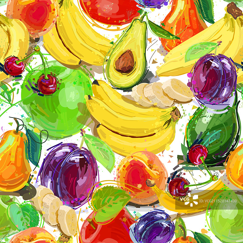 水果无缝图案图片素材