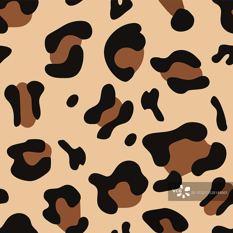 动物无缝图案：豹子和猎豹皮肤图片素材