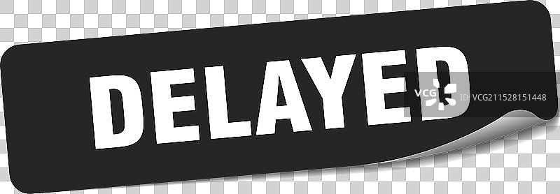 延迟贴纸 延迟标签图片素材