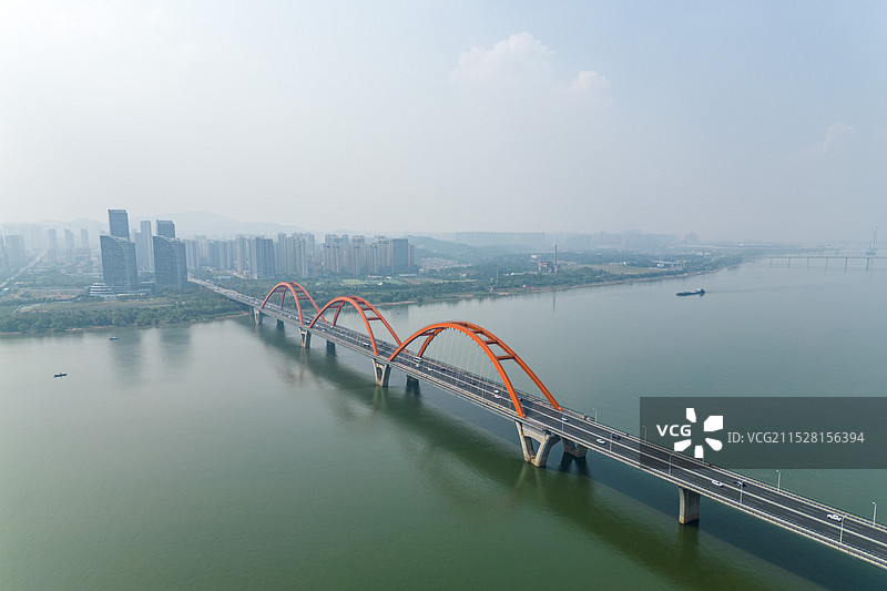 长沙湘江风景图片素材