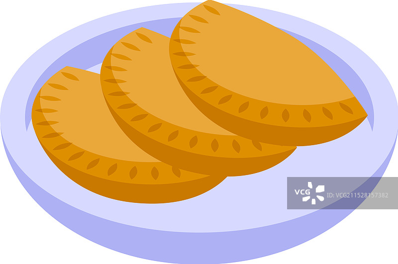 一盘展示传统拉丁风味的馅饼图片素材