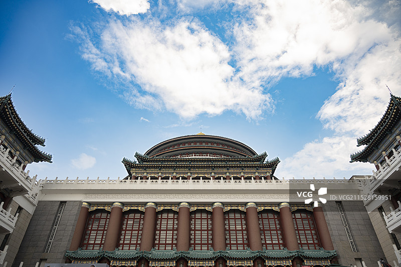 重庆市人民大礼堂建筑图片素材