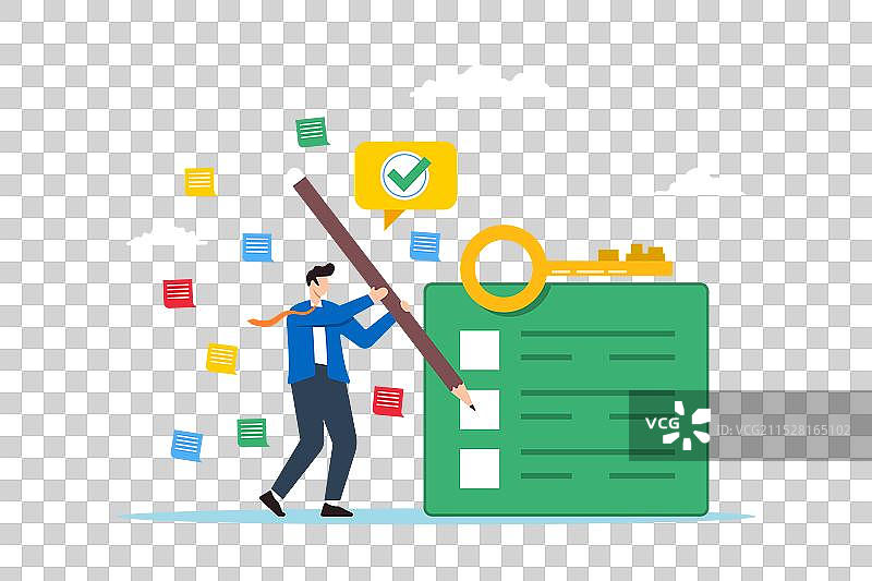 商人分析问题的平面图图片素材