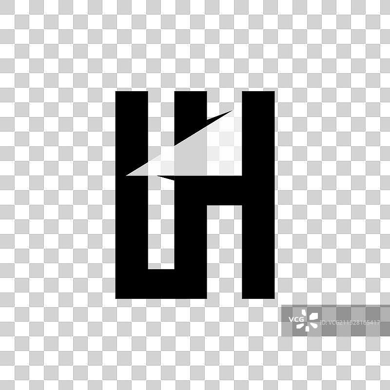 初始字母LH灯塔设计标志图片素材