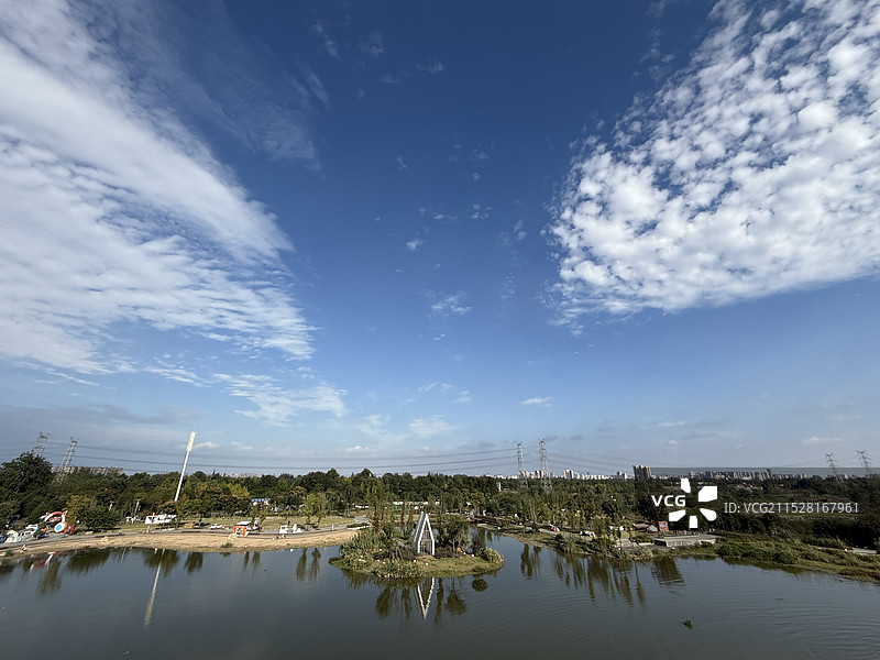 成都温江鲁家滩湿地图片素材