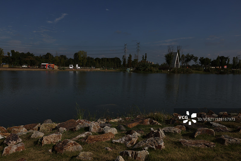 成都温江鲁家滩湿地图片素材