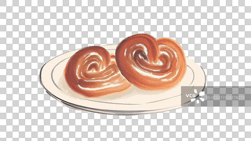 中国风国风水墨风老北京糖耳朵插画健康特色美食年俗美味二十四节气插画图片素材