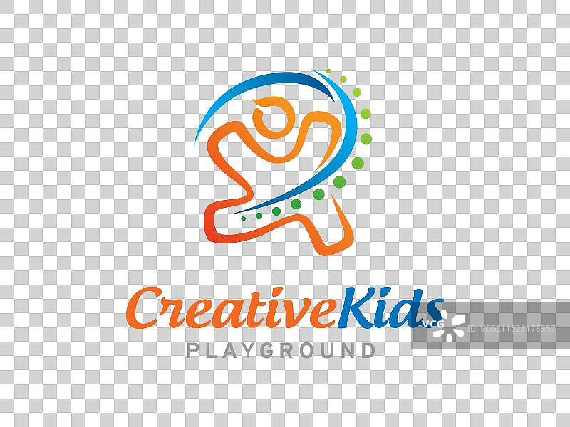 创意儿童标志符号或图标模板图片素材