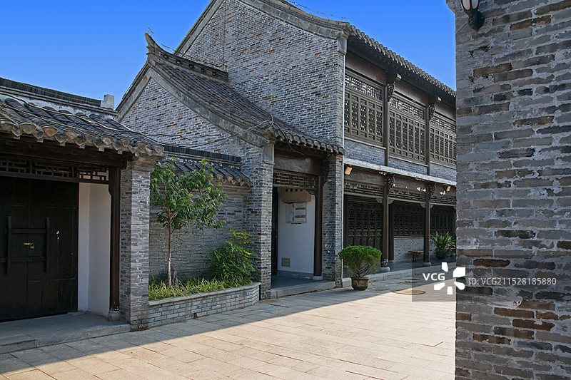 江苏淮安，淮安河下古镇风景。图片素材
