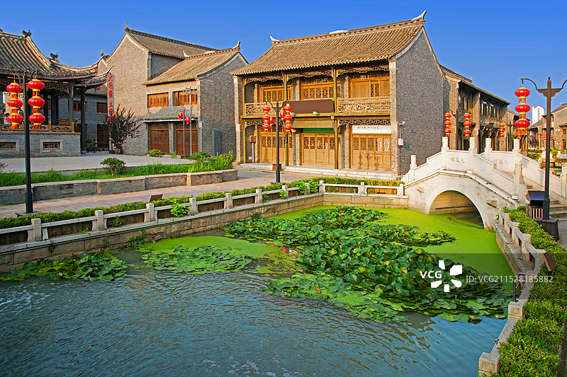 江苏淮安，淮安河下古镇风景。图片素材