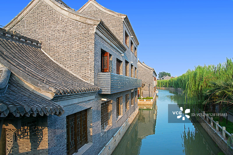 江苏淮安，淮安河下古镇风景。图片素材