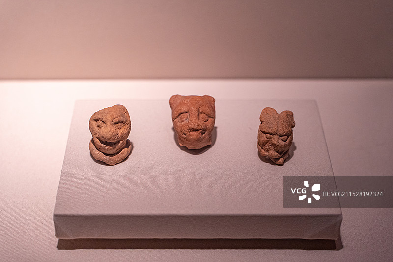 墨西哥国立人类学博物馆文物玛雅文化农田守护神美洲豹形雕塑图片素材