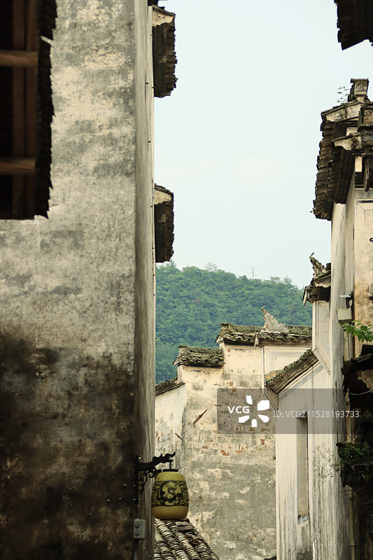 徽州徽派建筑安徽黄山黟县宏村徽派建筑房屋房顶 马头墙图片素材