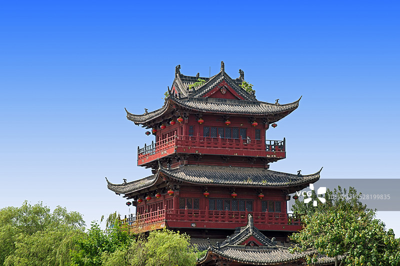 江苏淮安，清江浦中洲岛。图片素材