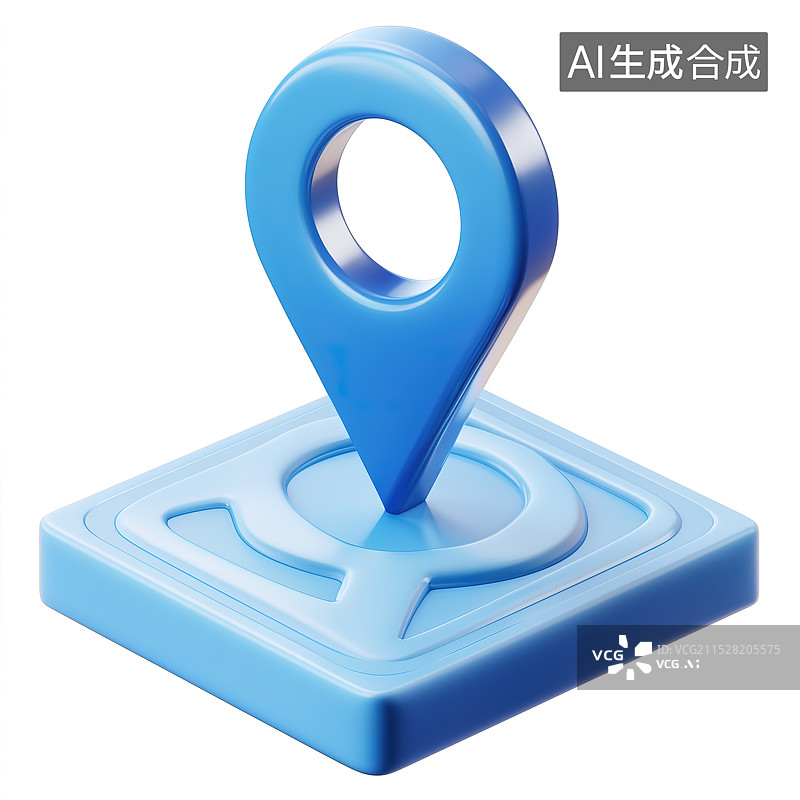 【AI数字艺术】定位图标图片素材