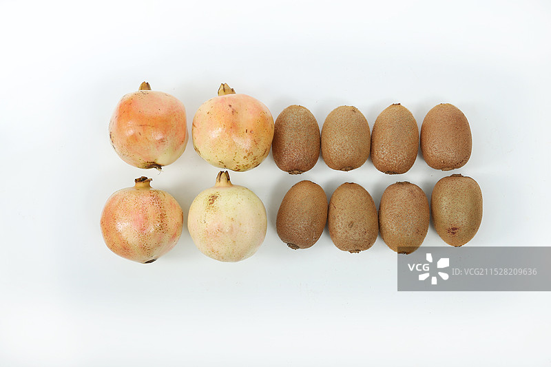 石榴奇异果组合图片素材