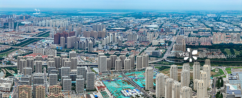 天津 滨海新区 天津港 周大福   中心商务区 紫云公园图片素材