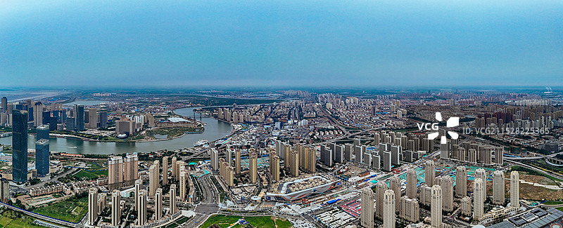 天津 滨海新区 天津港 周大福   中心商务区 紫云公园图片素材