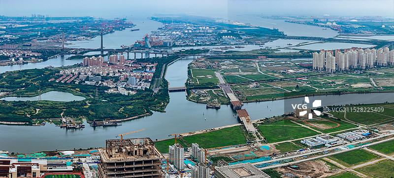 天津 滨海新区 天津港 周大福   中心商务区 紫云公园图片素材