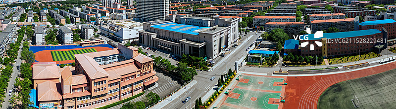辽阳市 宏伟区 宏伟广场 半山居 荟萃湖 天井公园 航拍图片素材