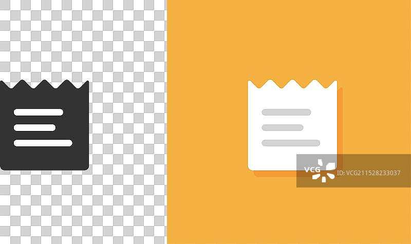 收据发票图标 简约图形 平面账单图片素材