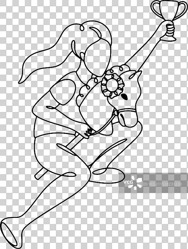 hobby horse比赛胜利瞬间图片素材