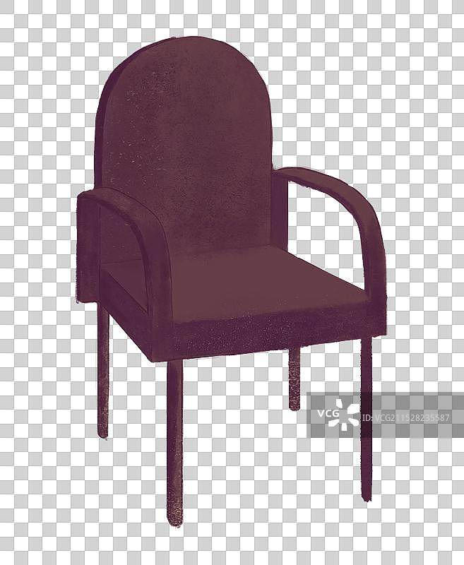 红色红木家具空椅子图片素材