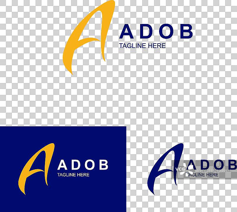 现代字母A标志设计模板图片素材