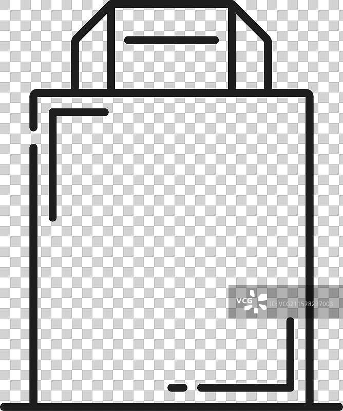 购物礼品或食品包装的纸袋模型图片素材